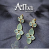 Chalcedony Gold-Plated Sterling Silver Earring