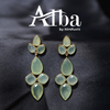Chalcedony Gold-Plated Sterling Silver Earring