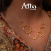 Handmade Gold Plated Brass Women Fashion Pendant set Jewelry